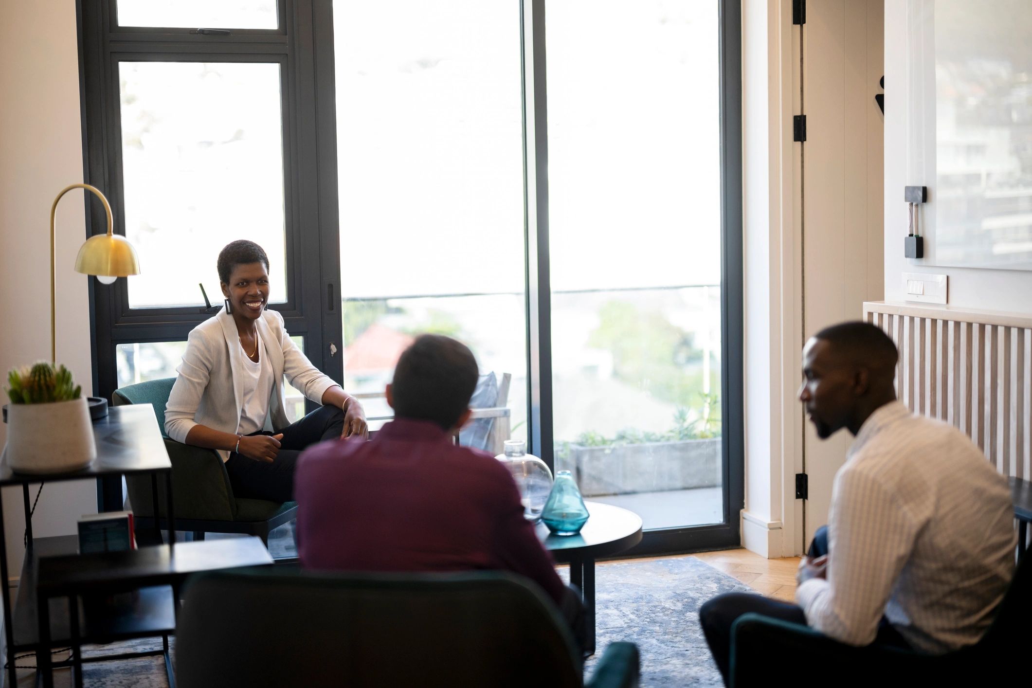 Business professionals in a mediation discussion